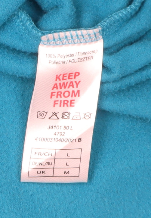 Atlas for Men Blue 1/4 Zip Fleece Sweatshirt - Medium