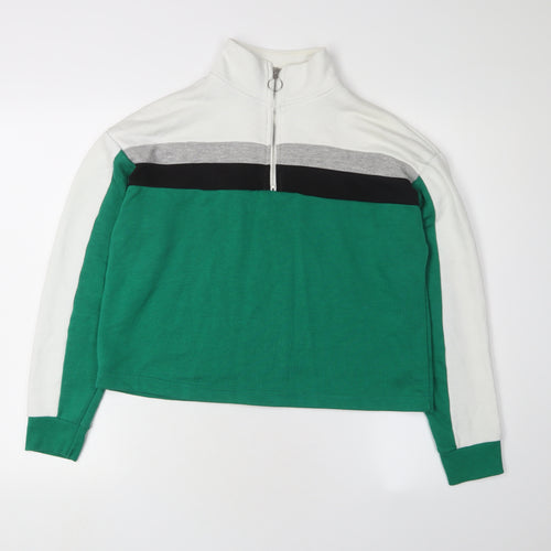 New Look Women's Green Pullover Sweatshirt, Size 8