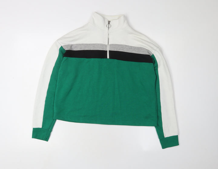 New Look Women's Green Pullover Sweatshirt, Size 8