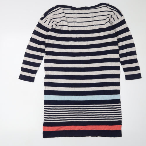 Wallis Women's Blue Striped Knee Length Shift Dress