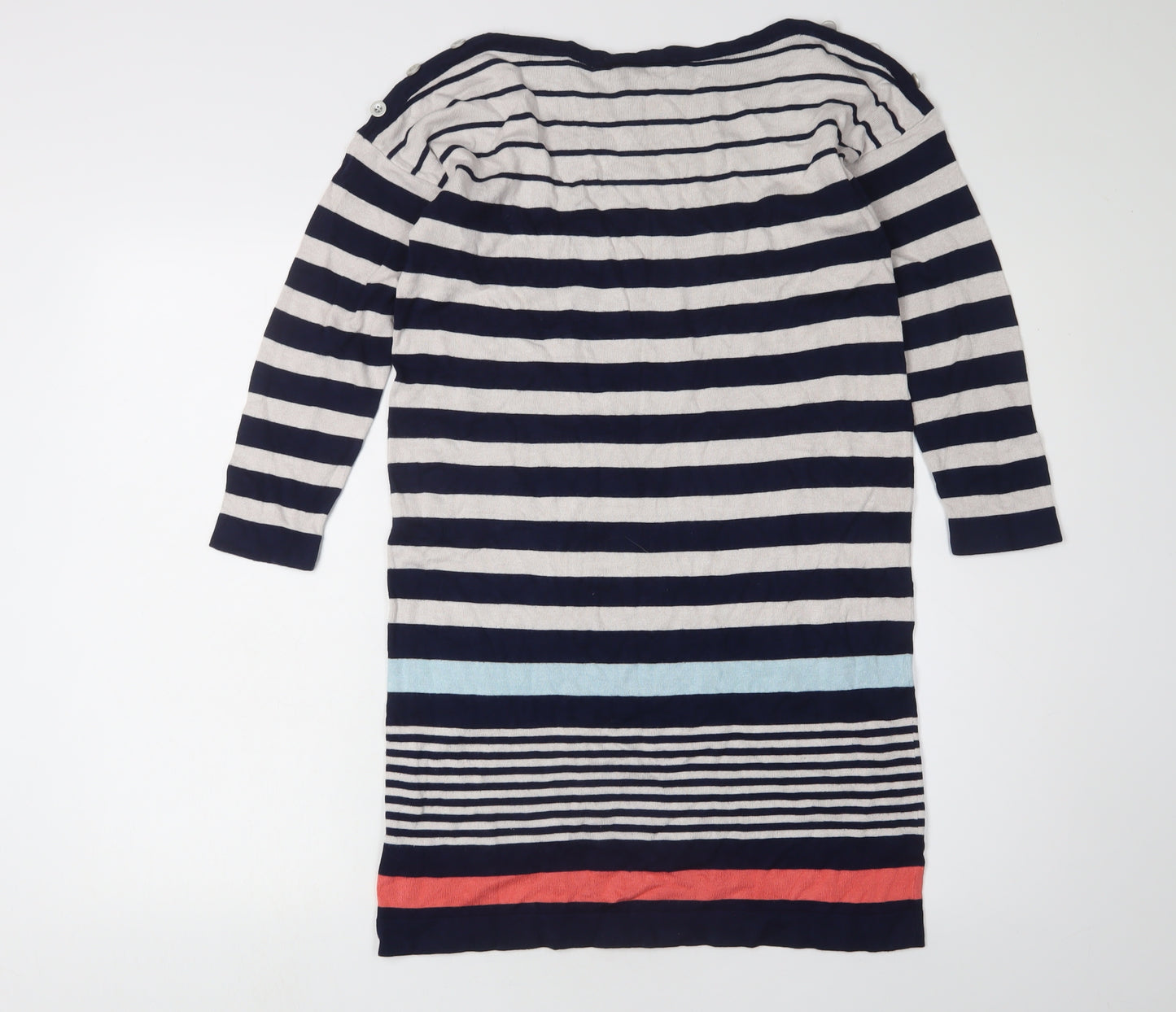 Wallis Women's Blue Striped Knee Length Shift Dress