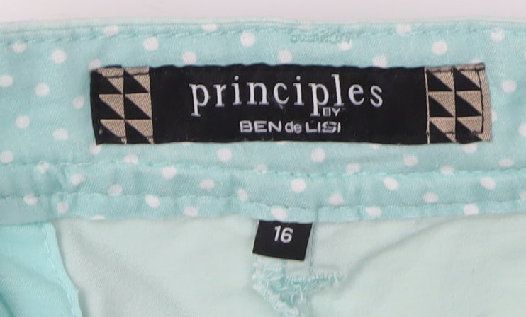Principles Women's Green Straight Jeans Size 16