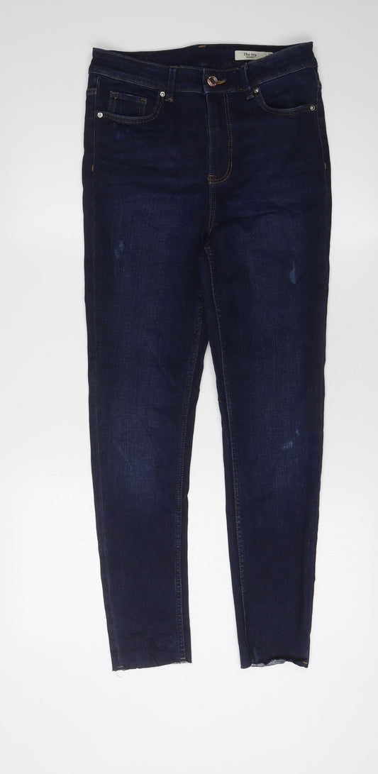 Marks and Spencer Women's Blue Skinny Jeans - Size 10