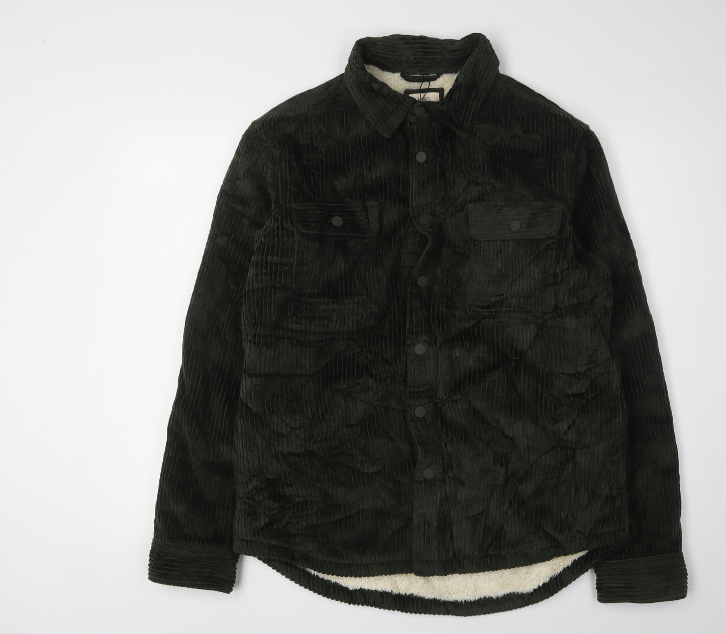 Marks and Spencer Men's Green Corduroy Jacket M