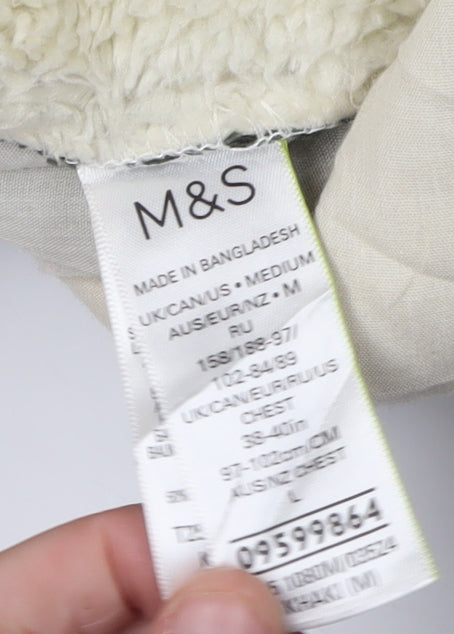 Marks and Spencer Men's Green Corduroy Jacket M