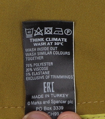 Marks and Spencer Women's Green Straight Trousers Size 20