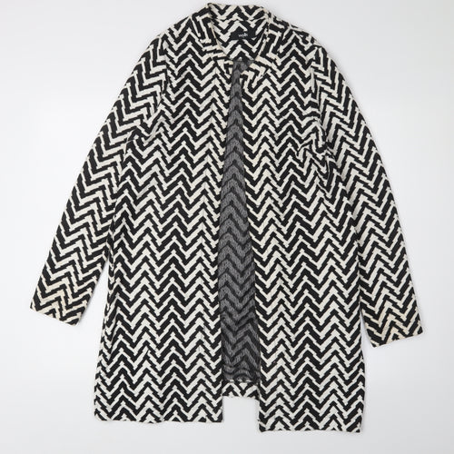 Wallis Women's Black Geometric Cardigan Size S