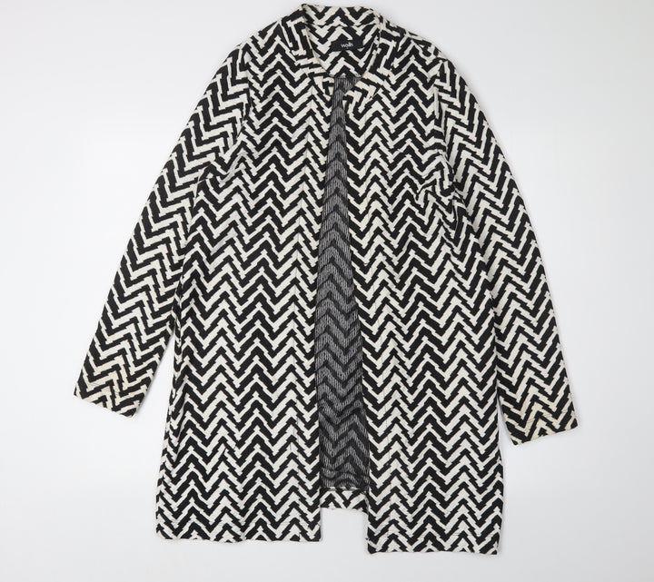 Wallis Women's Black Geometric Cardigan Size S