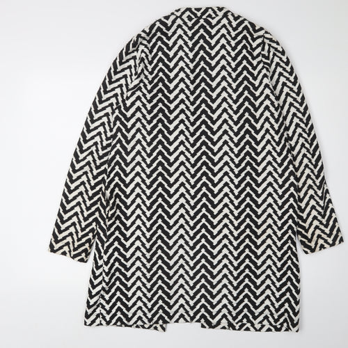 Wallis Women's Black Geometric Cardigan Size S