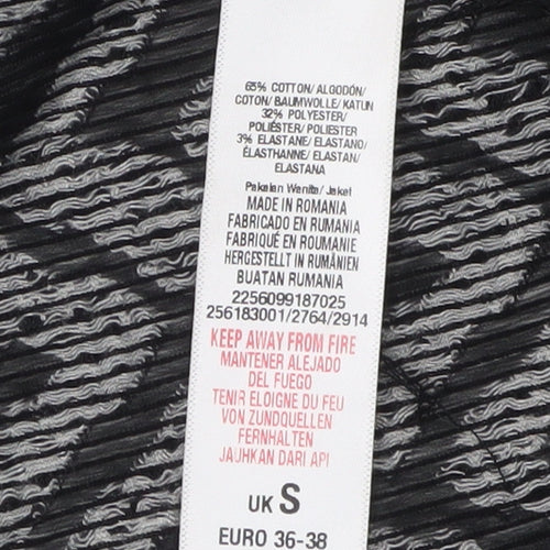 Wallis Women's Black Geometric Cardigan Size S