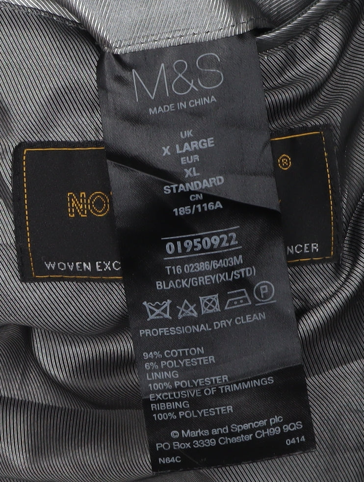 Marks and Spencer Men's Black XL Military Jacket