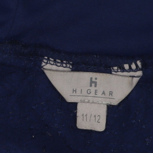 Hi Gear Boys Blue Hooded Fleece Jacket Size 11