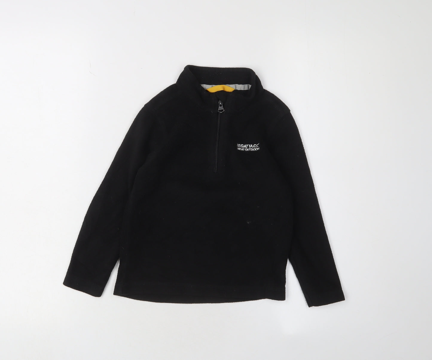 Regatta Boys Black Fleece 1/4 Zip Sweatshirt, Size 6-7