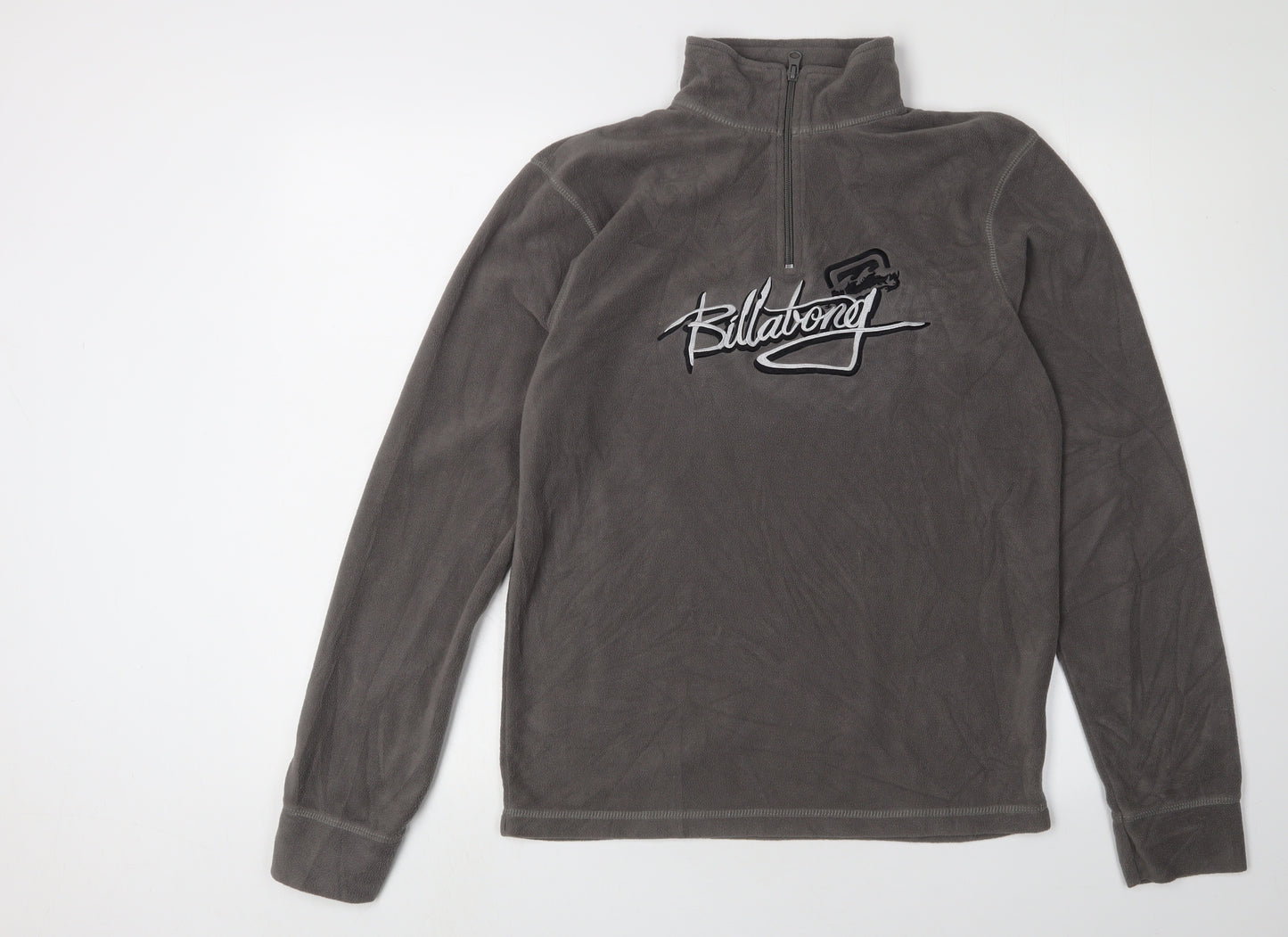 Billabong Grey Women's Henley Sweatshirt Size 16