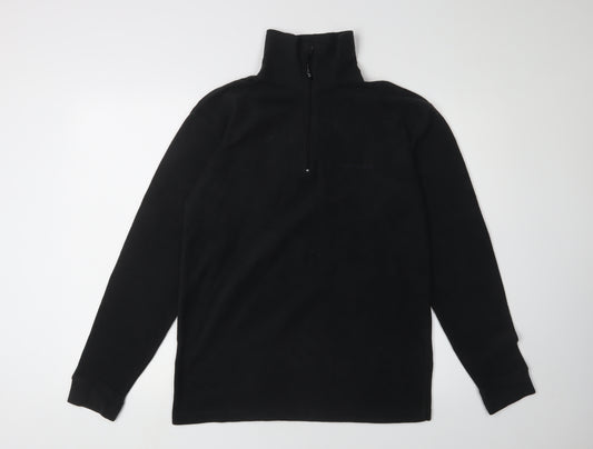 Trespass Men's Black 1/2 Zip Fleece Sweatshirt Size S