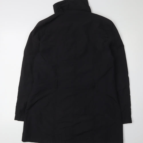 BHS Women's Black Long Overcoat Size 14