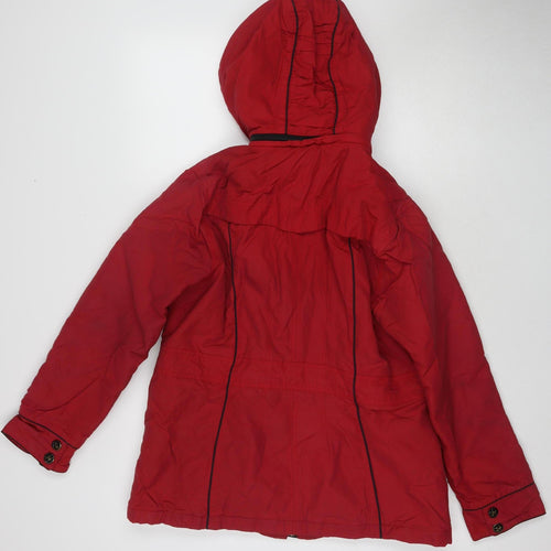 Marks and Spencer Women's Red Rain Coat M, Waterproof