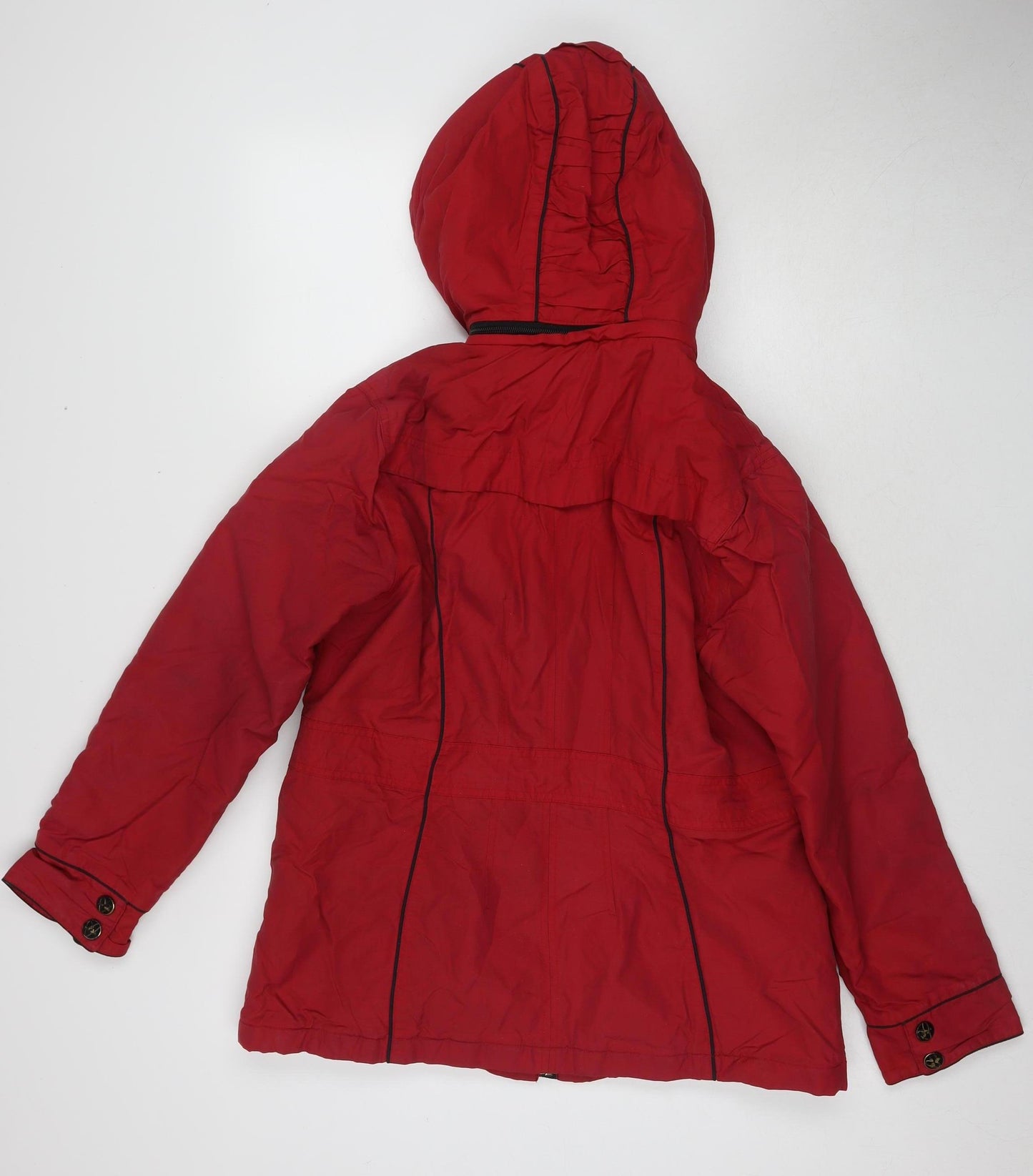 Marks and Spencer Women's Red Rain Coat M, Waterproof