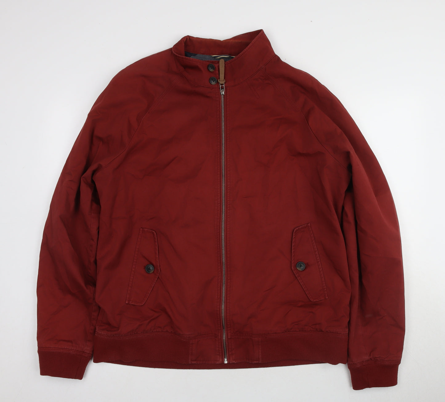 Next Men's Red XL Bomber Jacket with Zipped Pockets