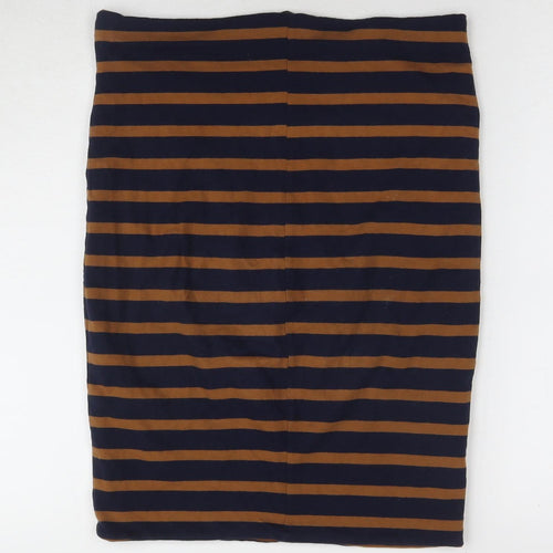 H&M Women's M Multicoloured Striped Pencil Skirt