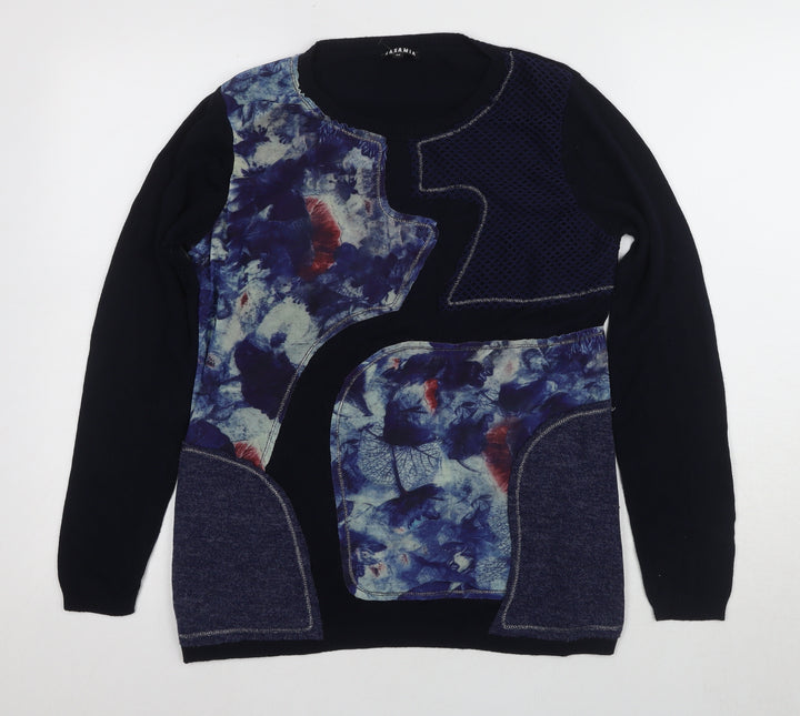 Casamia Women's Blue M Pullover Art Knit Jumper