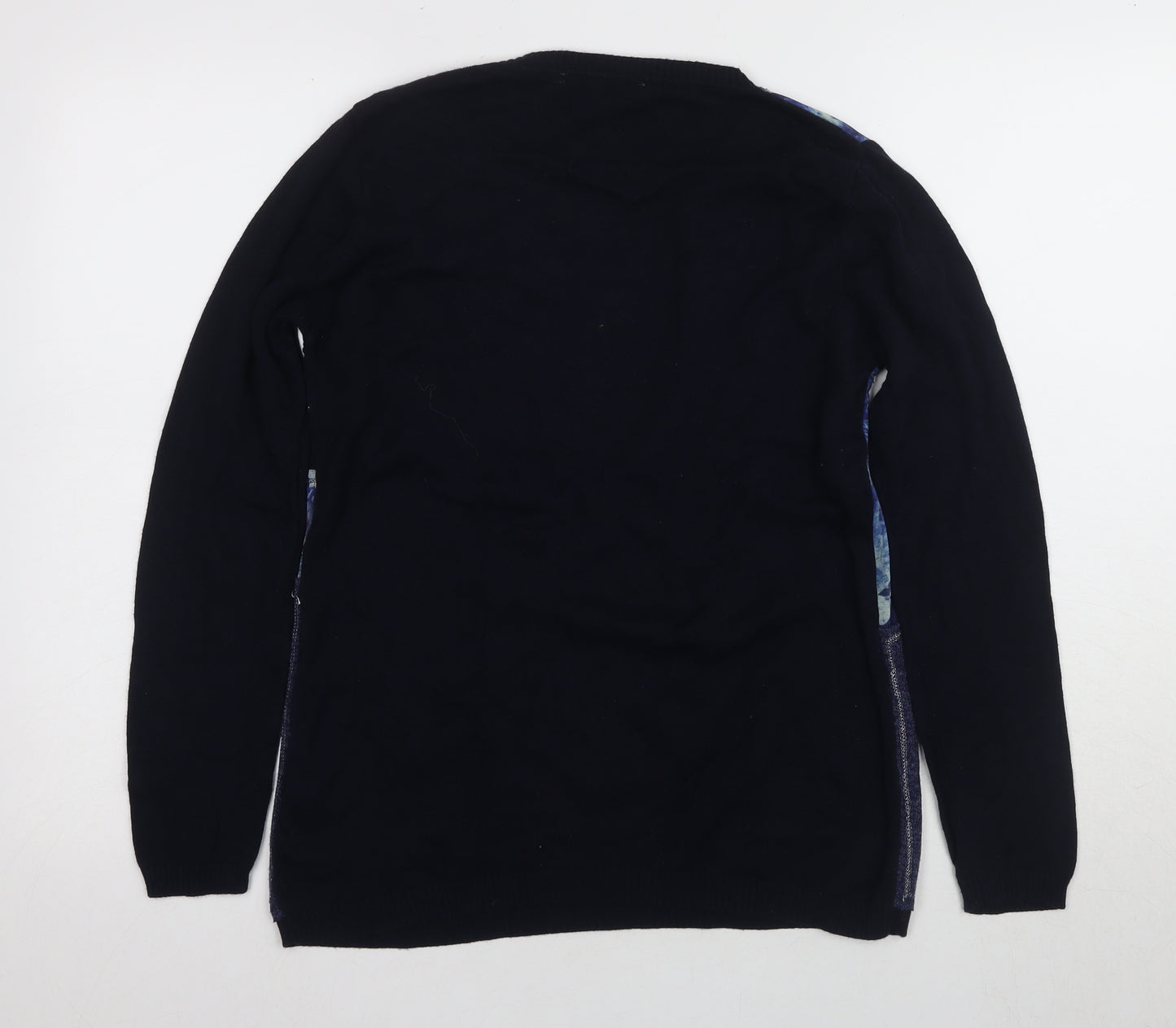 Casamia Women's Blue M Pullover Art Knit Jumper