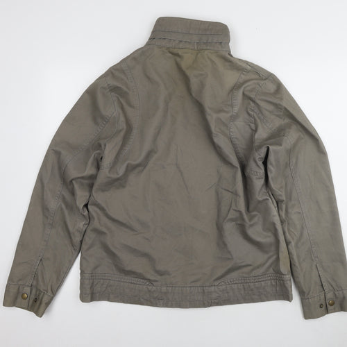 Select Women's Brown Cotton Windbreaker Jacket Size 16