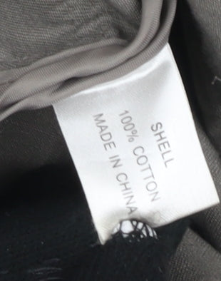 Select Women's Brown Cotton Windbreaker Jacket Size 16