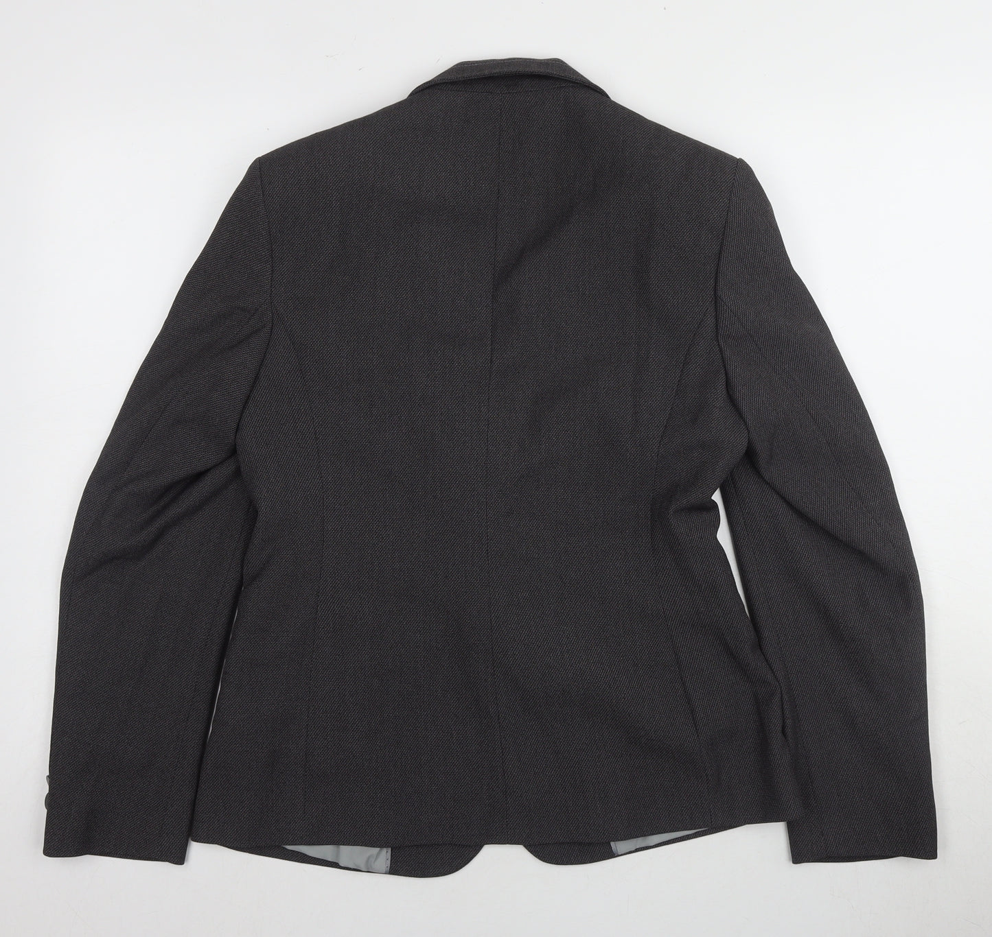 Marks and Spencer Women Grey Blazer Size 10 Regular Fit