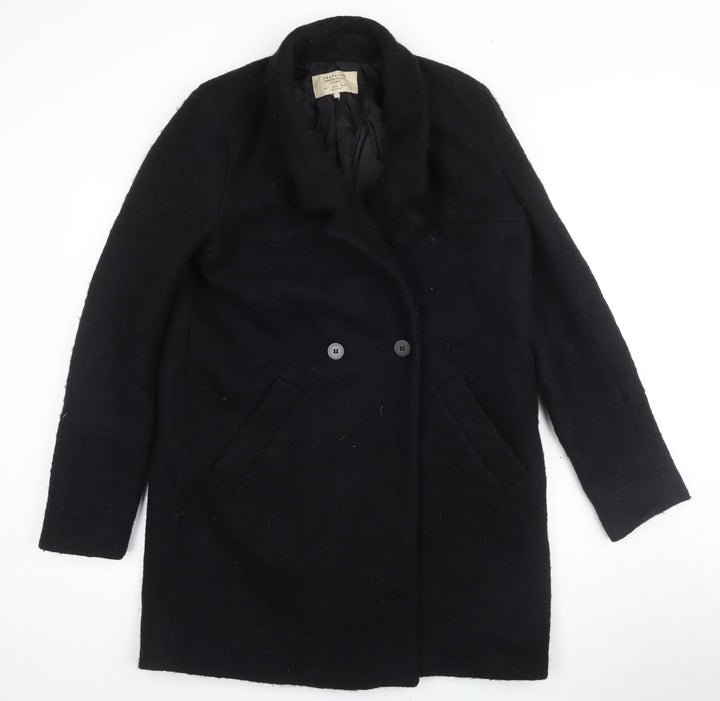 Zara Black Women's Pea Coat, Size 2, Classic Style