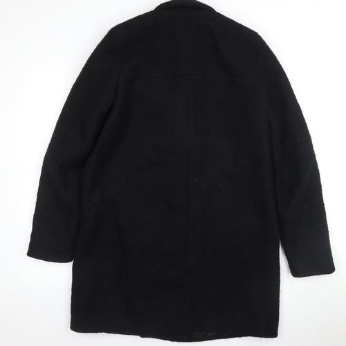 Zara Black Women's Pea Coat, Size 2, Classic Style