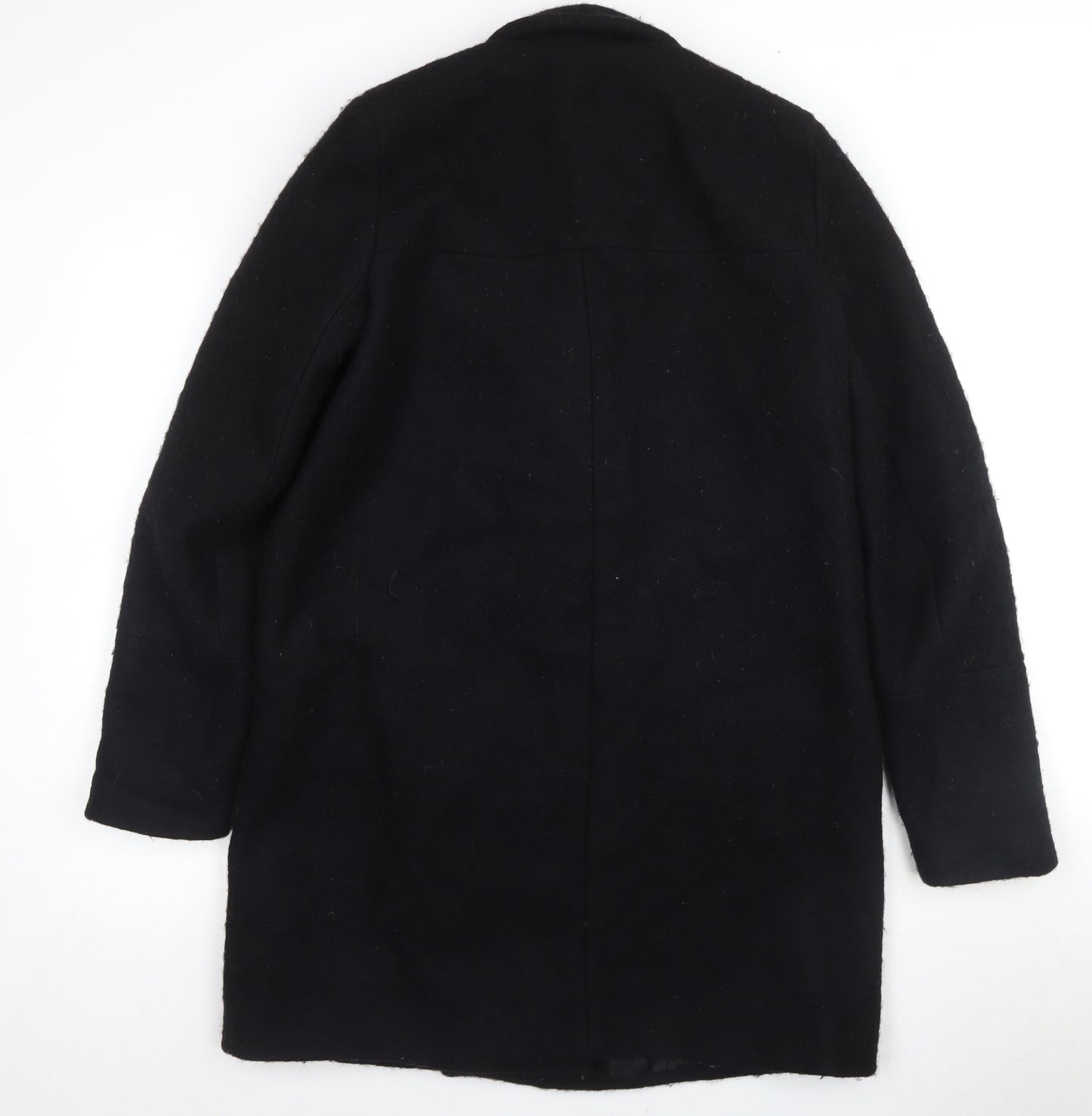 Zara Black Women's Pea Coat, Size 2, Classic Style