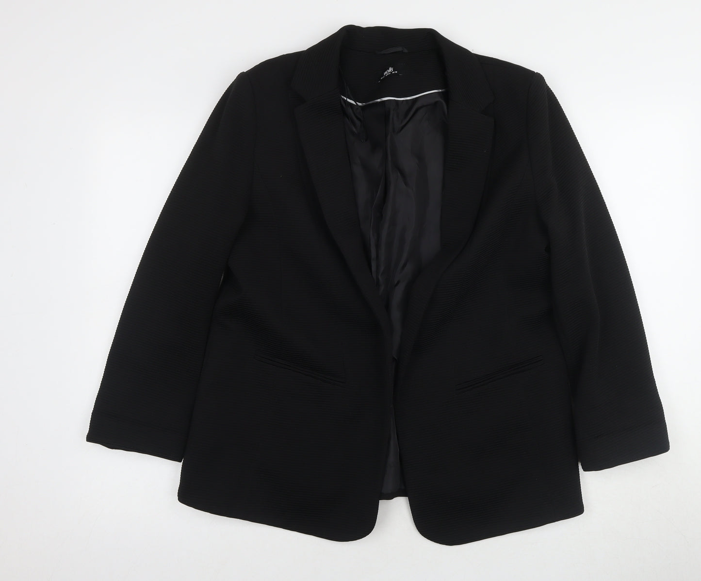 Wallis Women's Black Blazer Size 14 Formal Workwear