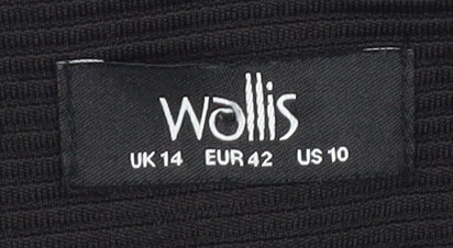 Wallis Women's Black Blazer Size 14 Formal Workwear