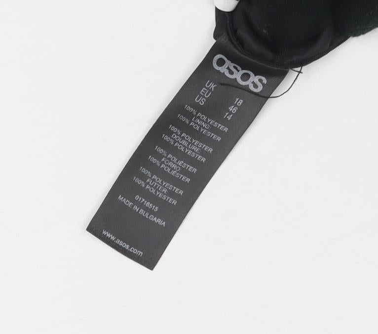 ASOS Women's Black Jacket Size 18 Casual All Seasons