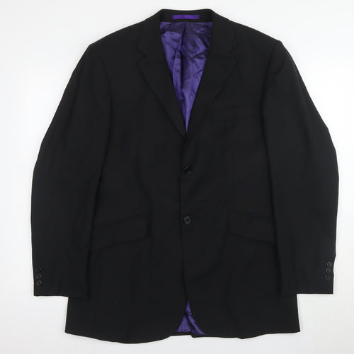 Burton Men's Black Blazer, Size 40R Regular Fit Formal