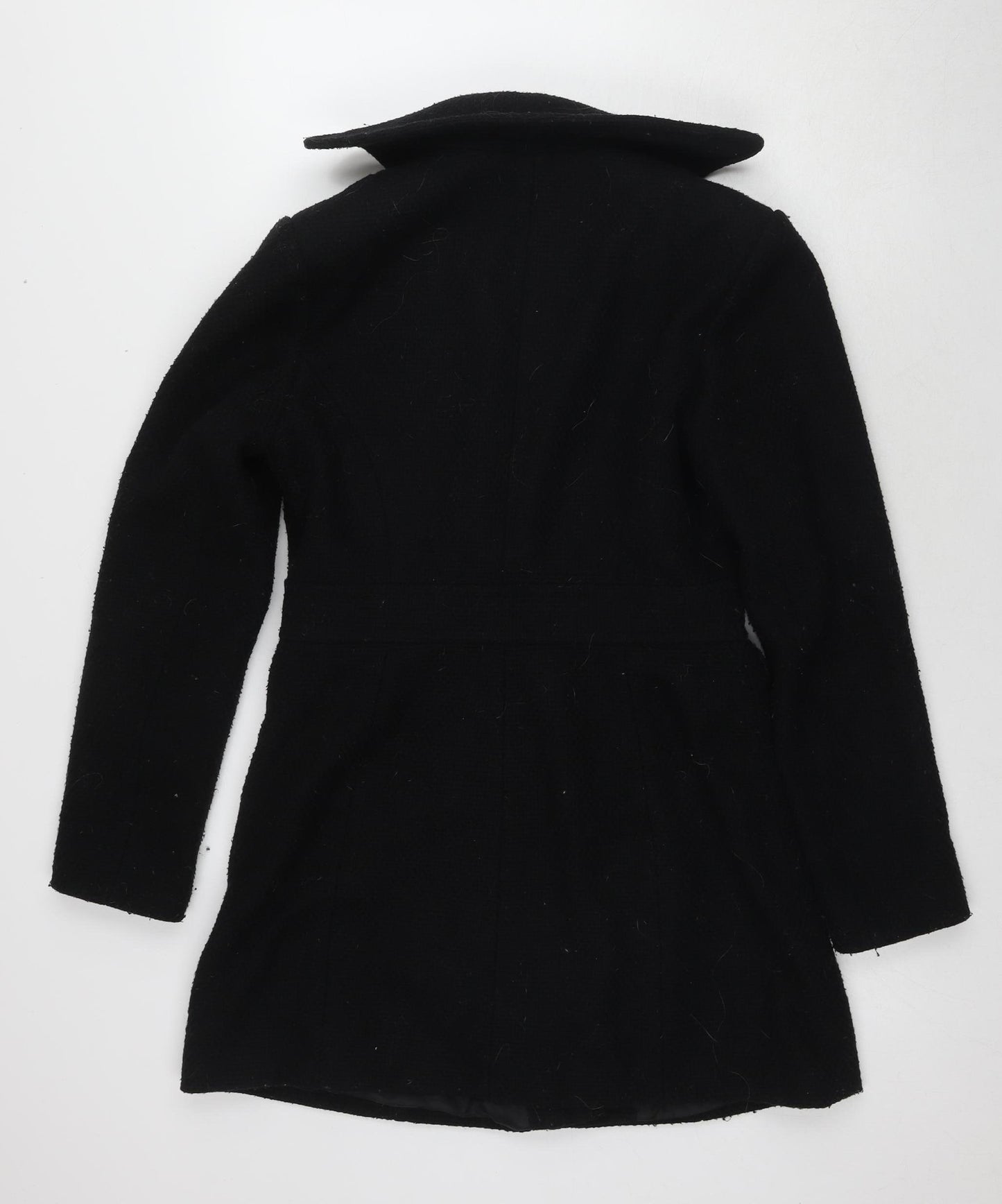 New Look Women's Black Mid-Length Coat Size 10