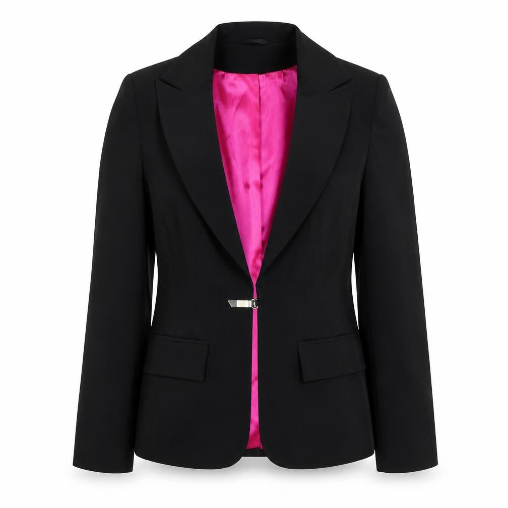 Front view of New Look Black Women's, size 8, Blazer Formal
