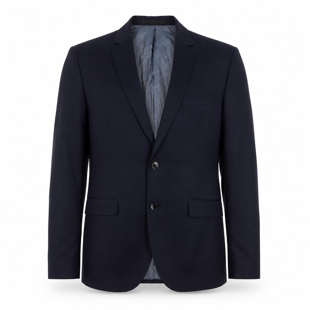 Front view of Zara Men's Black Blazer, size 38R, Excellent Condition