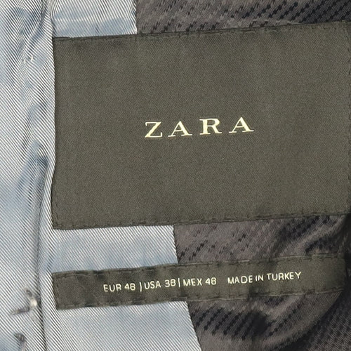 Zara Men's Black Blazer, Size 38R, Excellent Condition