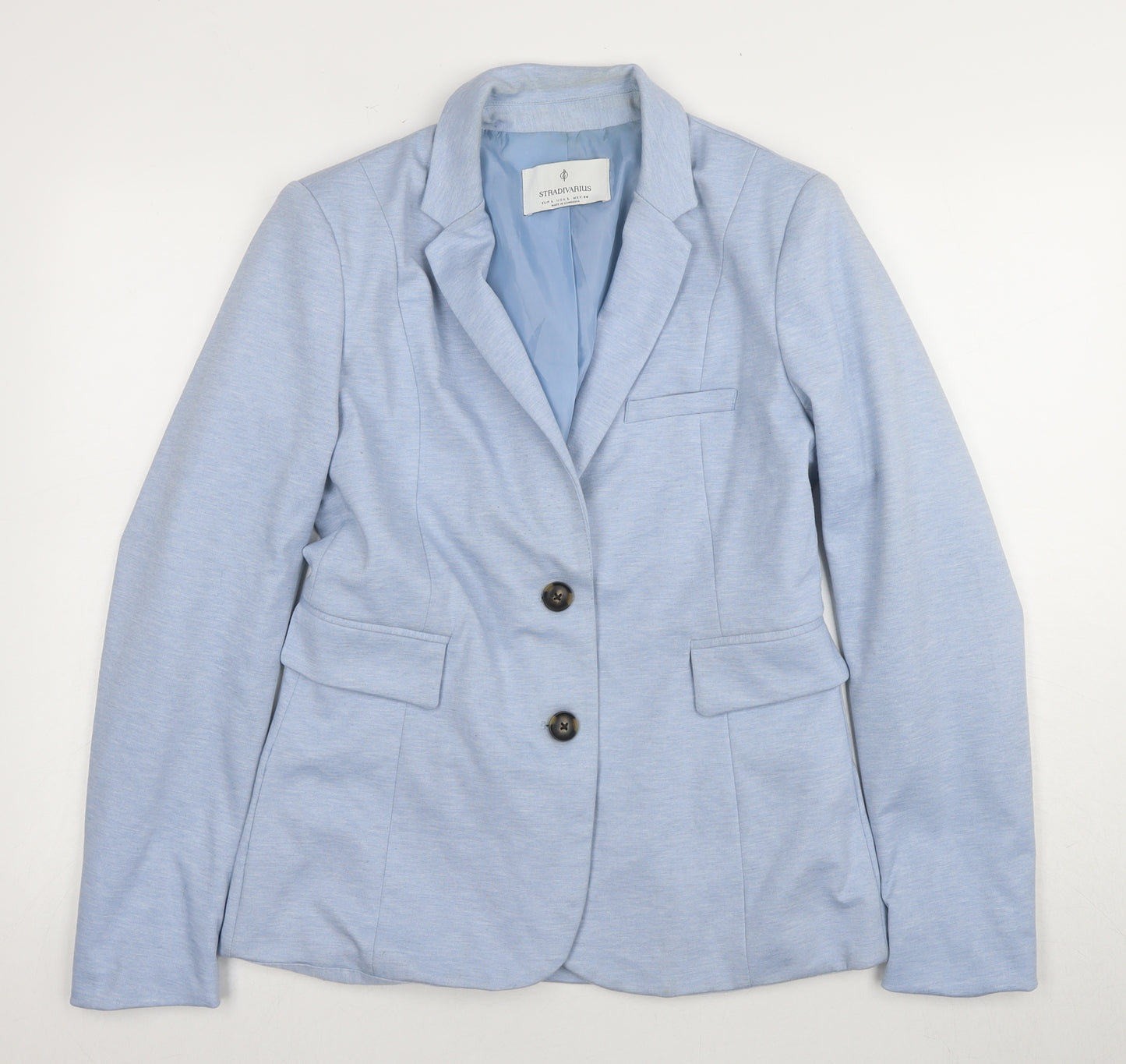 Stradivarius Women's Blue Blazer L Regular Fit