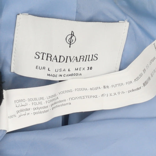 Stradivarius Women's Blue Blazer L Regular Fit