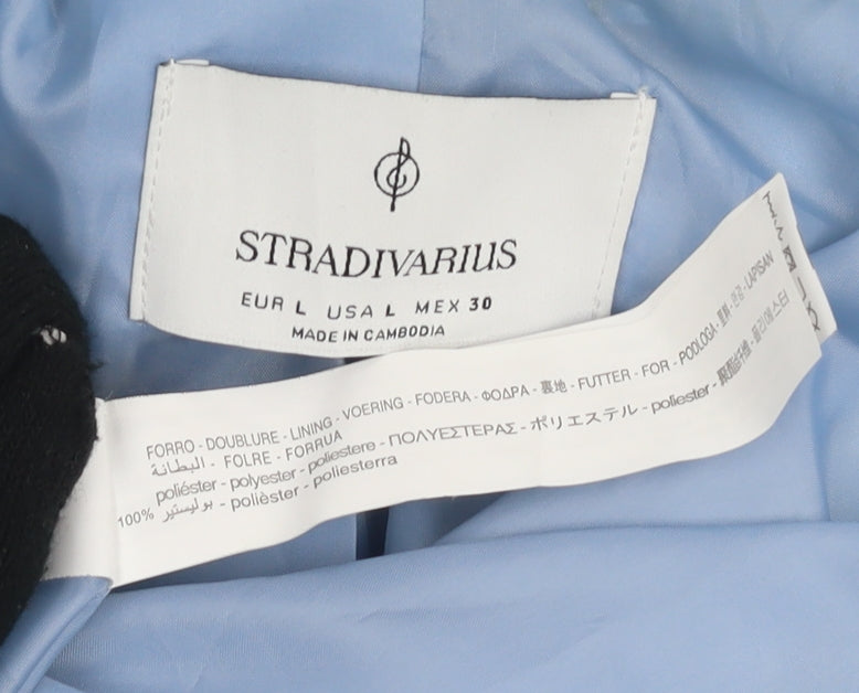 Stradivarius Women's Blue Blazer L Regular Fit