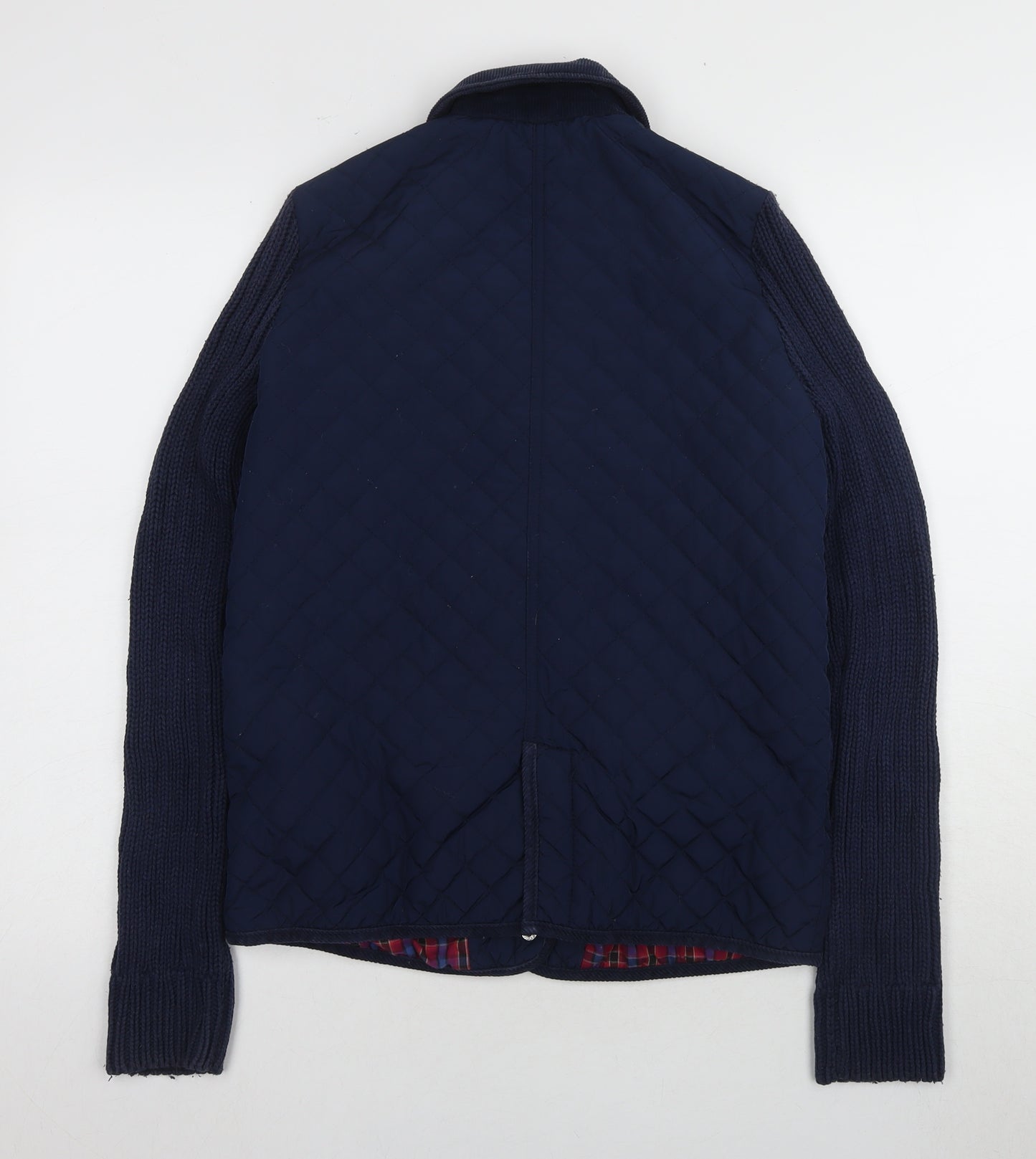 Topshop Women's Navy UK 10 Quilted Jacket