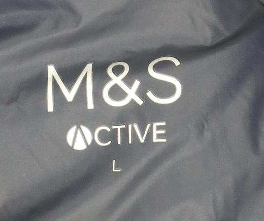 Marks and Spencer Men's Black Puffer Jacket Size L