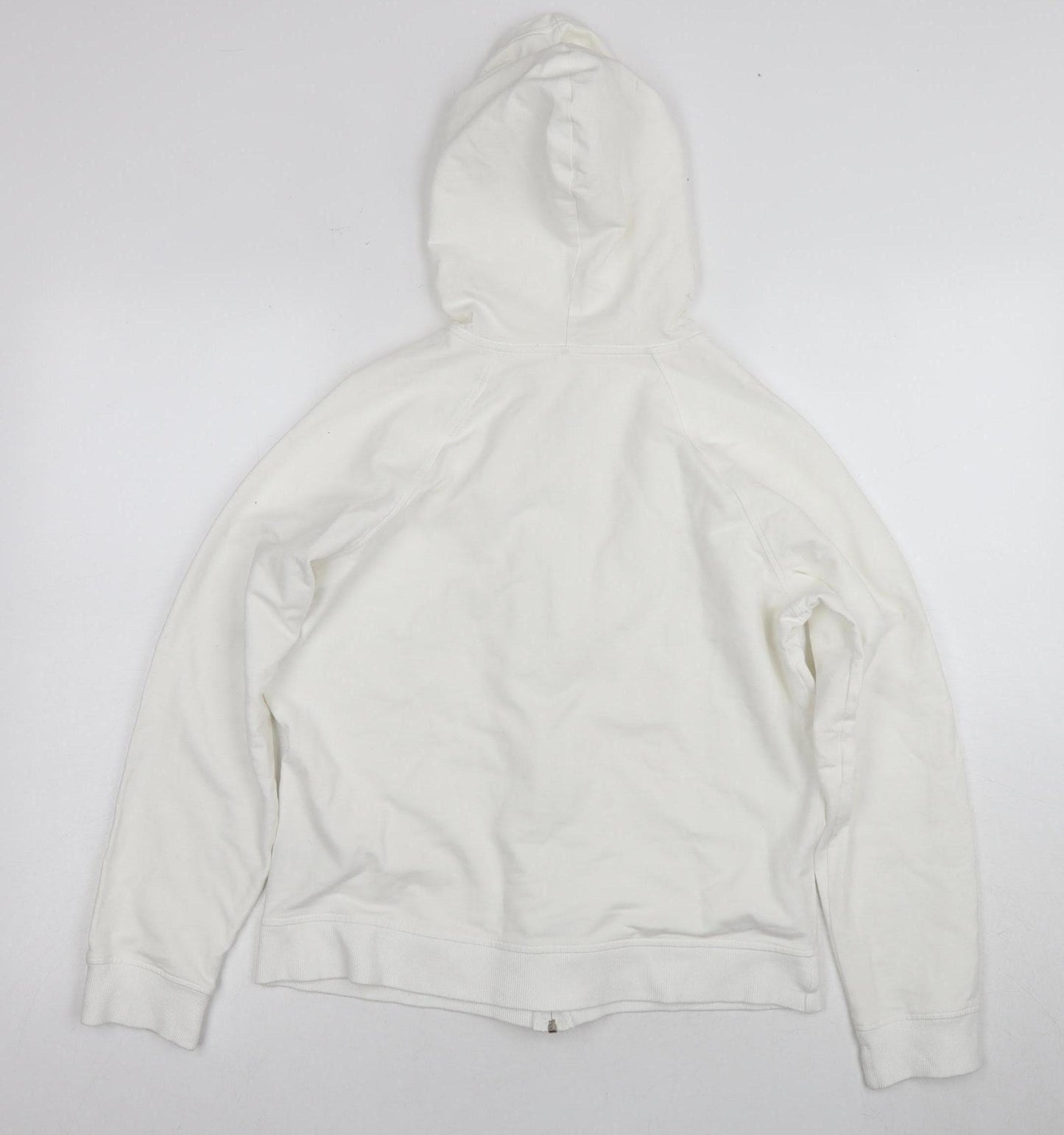 Marks & Spencer Women's White Full Zip Hoodie, Size 16