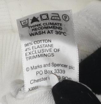 Marks & Spencer Women's White Full Zip Hoodie, Size 16