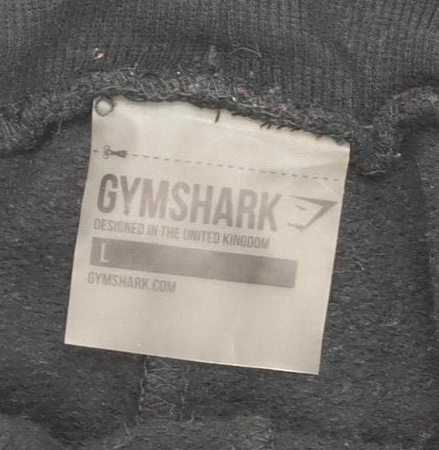 Gymshark Unisex Black Jogger Tracksuit - Large