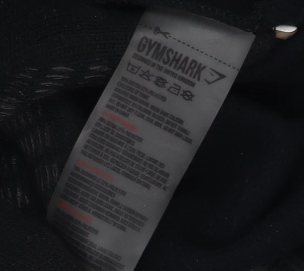 Gymshark Unisex Black Jogger Tracksuit - Large