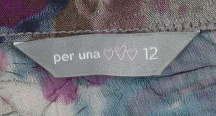 Per Una Women's Multicoloured Floral Blouse Size 12